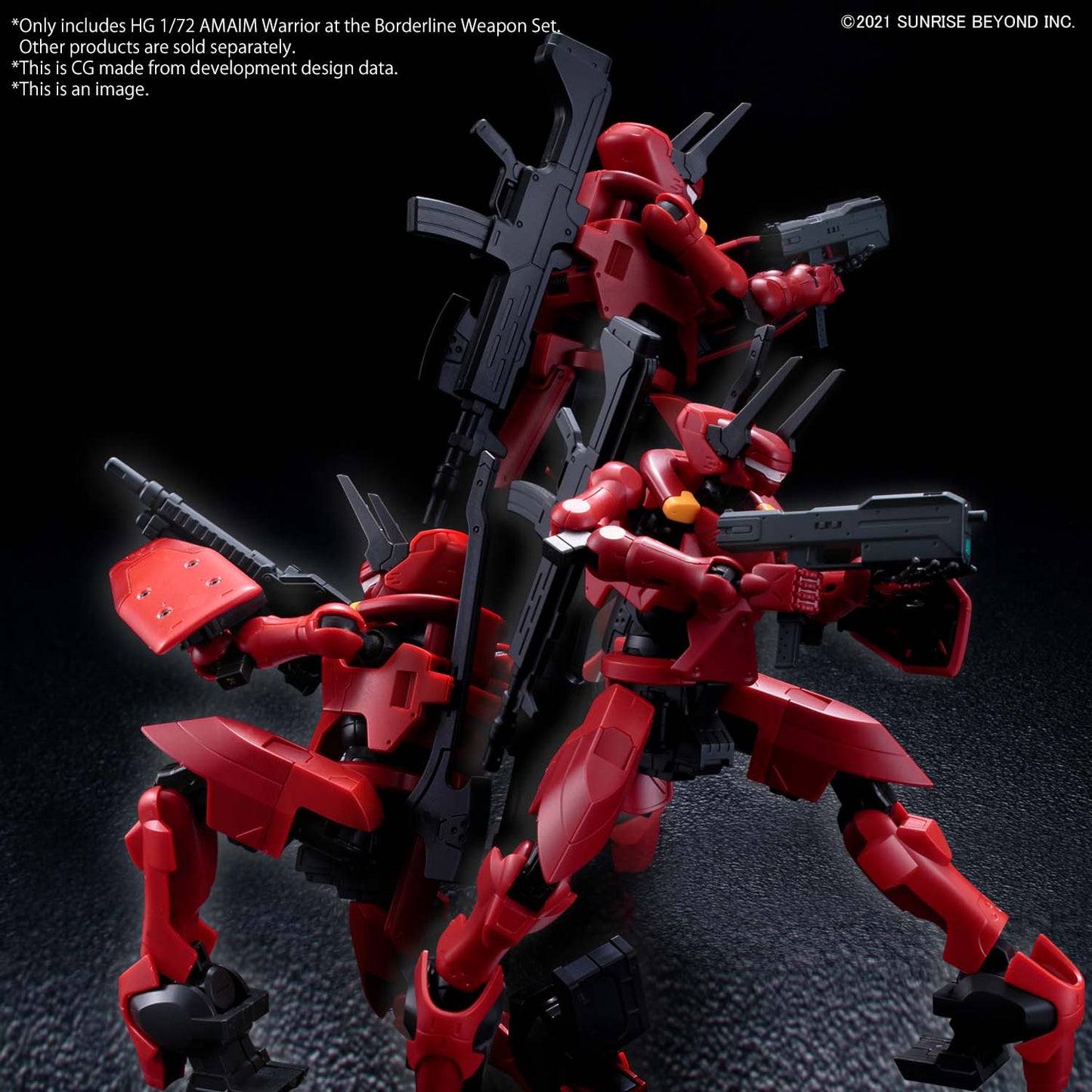 HG 1/72 AMAIM Warrior at the Borderline Weapon Set