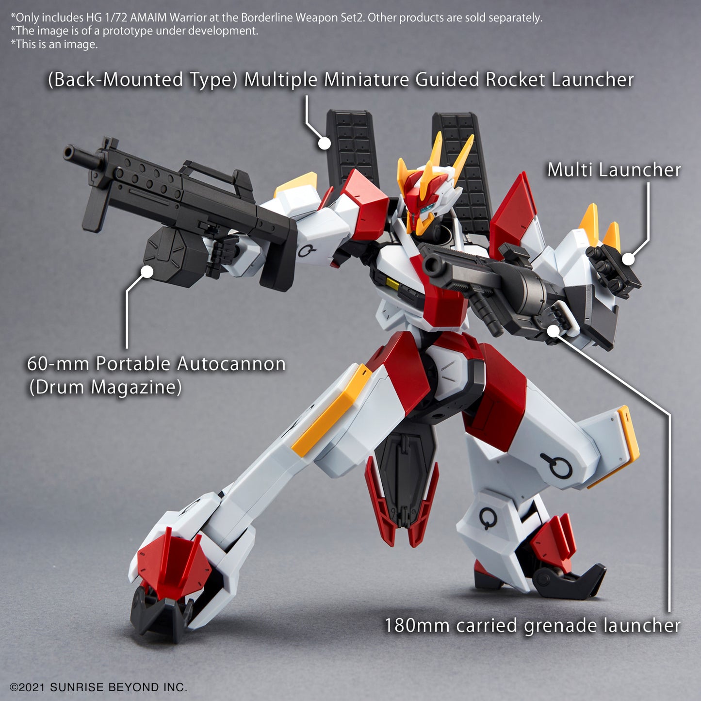 HG 1/72 AMAIM Warrior at the Borderline Weapon Set 2
