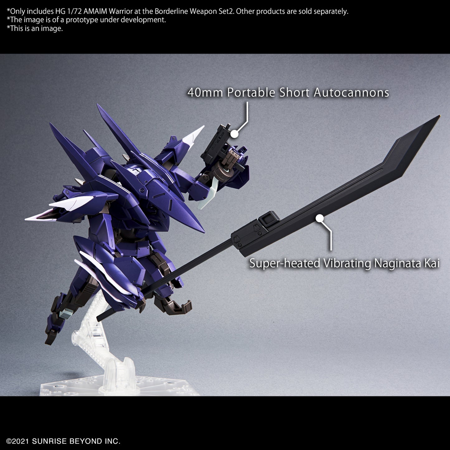 HG 1/72 AMAIM Warrior at the Borderline Weapon Set 2