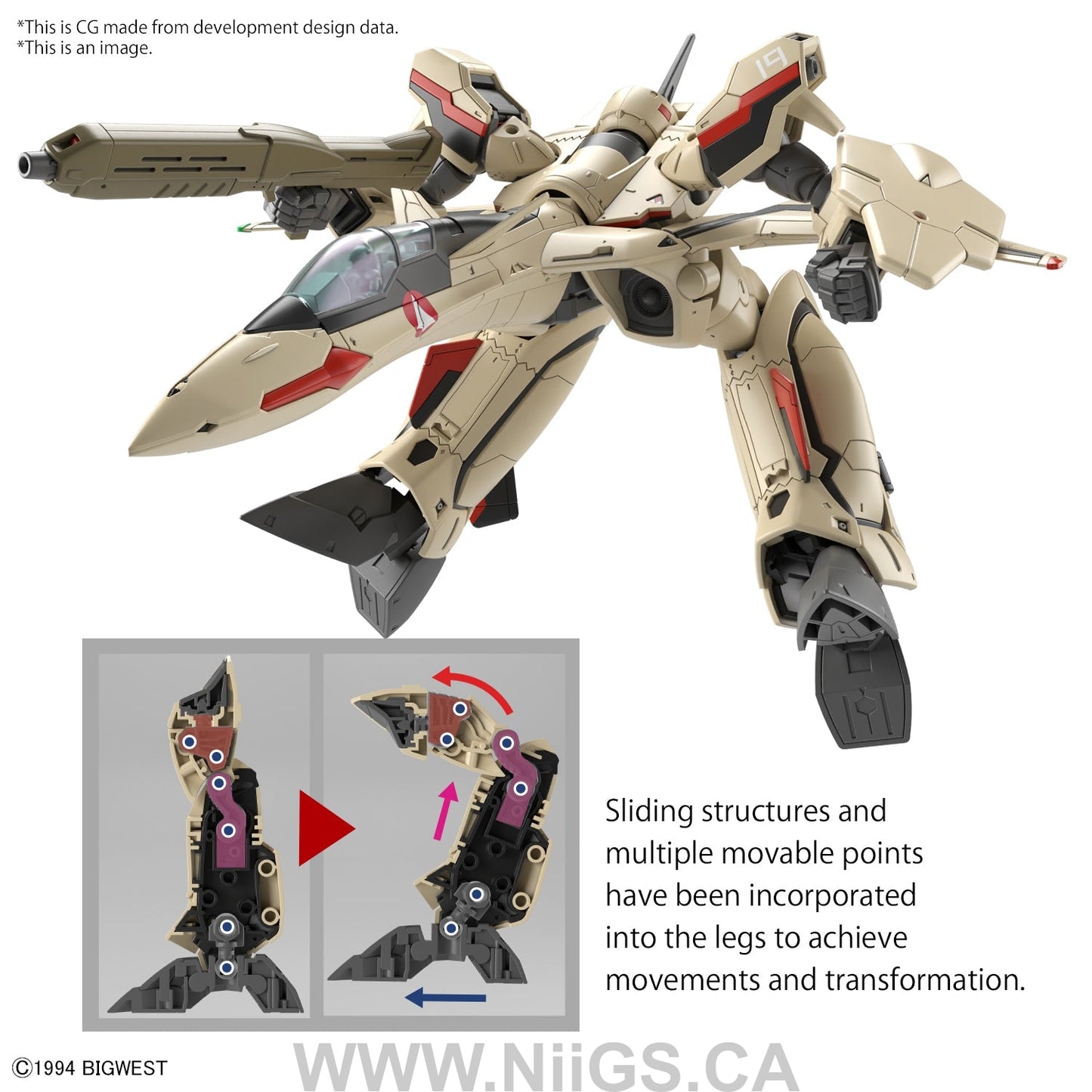 BANDAI Hobby HG 1/100 YF-19