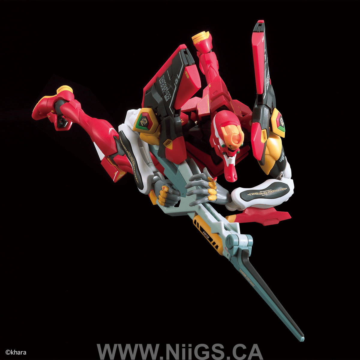 BANDAI Hobby RG Multipurpose Humanoid Decisive Weapon, Artificial Human Evangelion Production Model-02