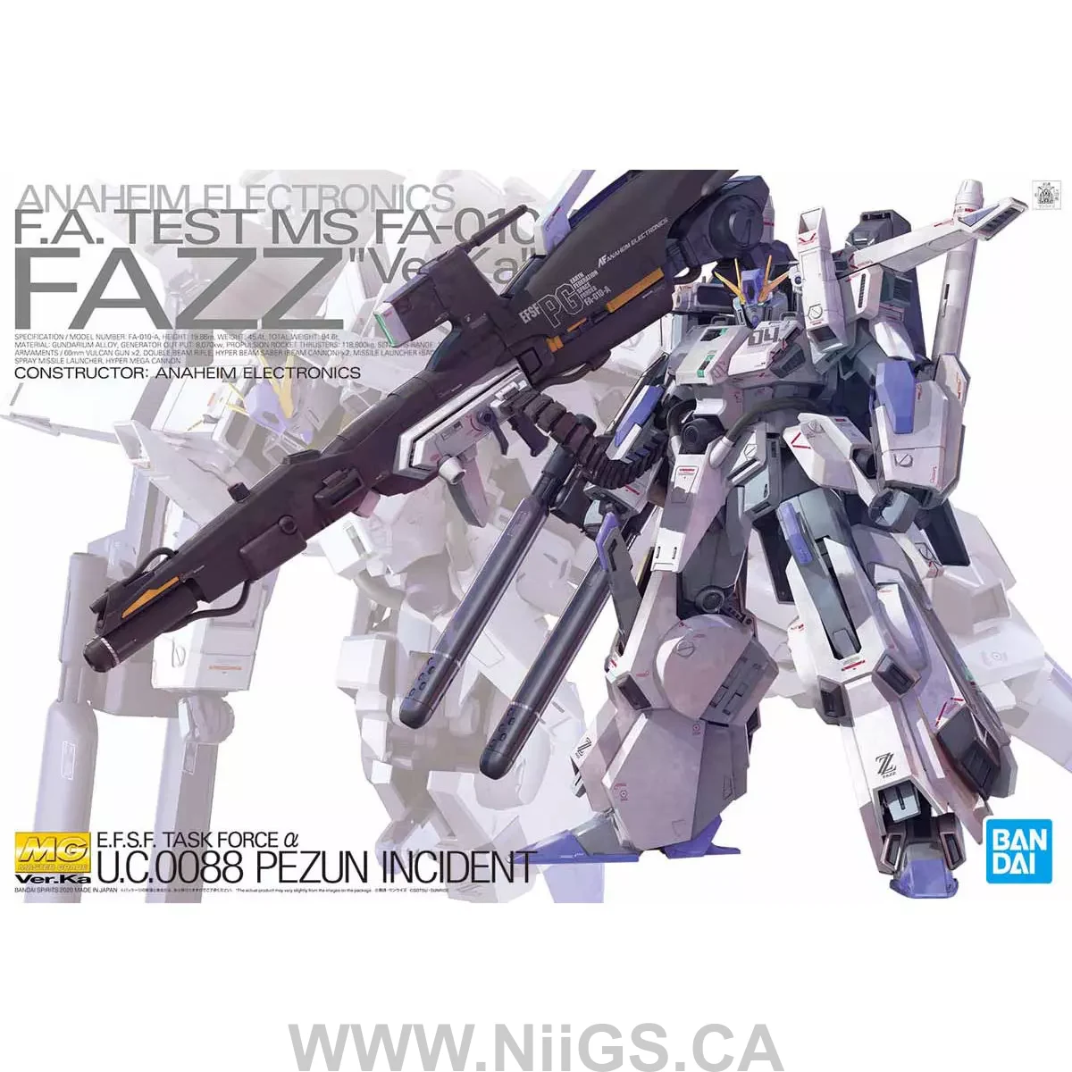 BANDAI Hobby MG 1/100 FAZZ Ver.Ka