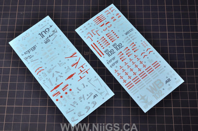 Madworks WSD001 Waterslide Decal for PG Unleashed RX78-2