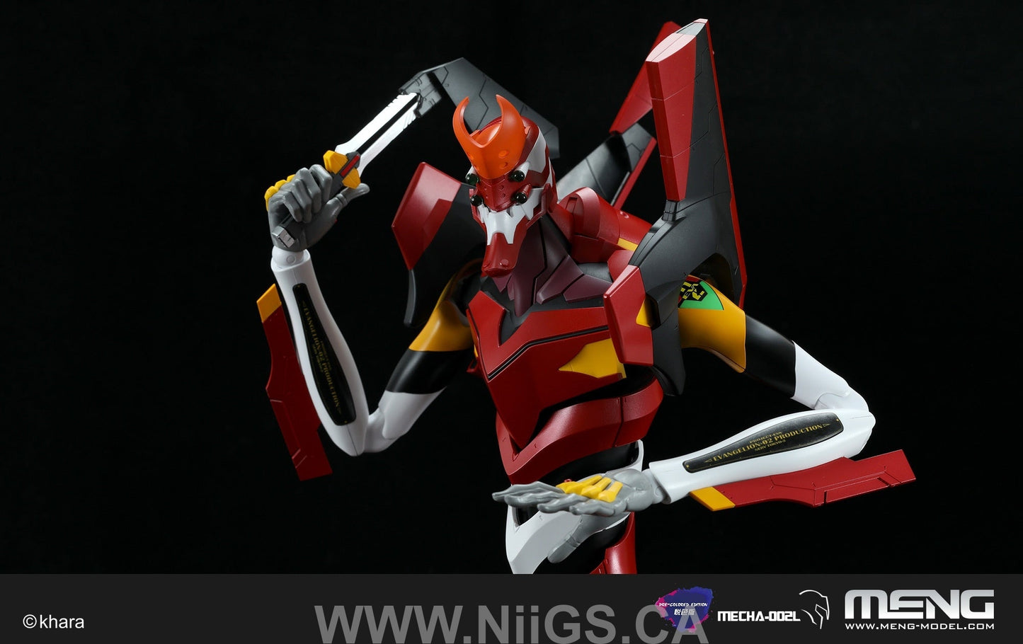 Meng MULTIPURPOSE HUMANOID DECISIVE WEAPON, ARTIFICIAL HUMAN EVANGELION PRODUCTION MODEL-02 (PRE-COLORED EDITION)