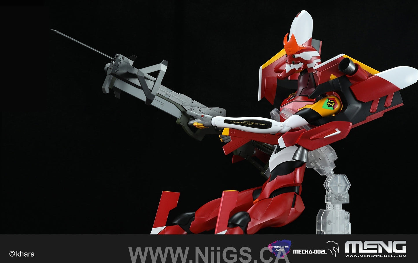 Meng MULTIPURPOSE HUMANOID DECISIVE WEAPON, ARTIFICIAL HUMAN EVANGELION PRODUCTION MODEL-02 (PRE-COLORED EDITION)