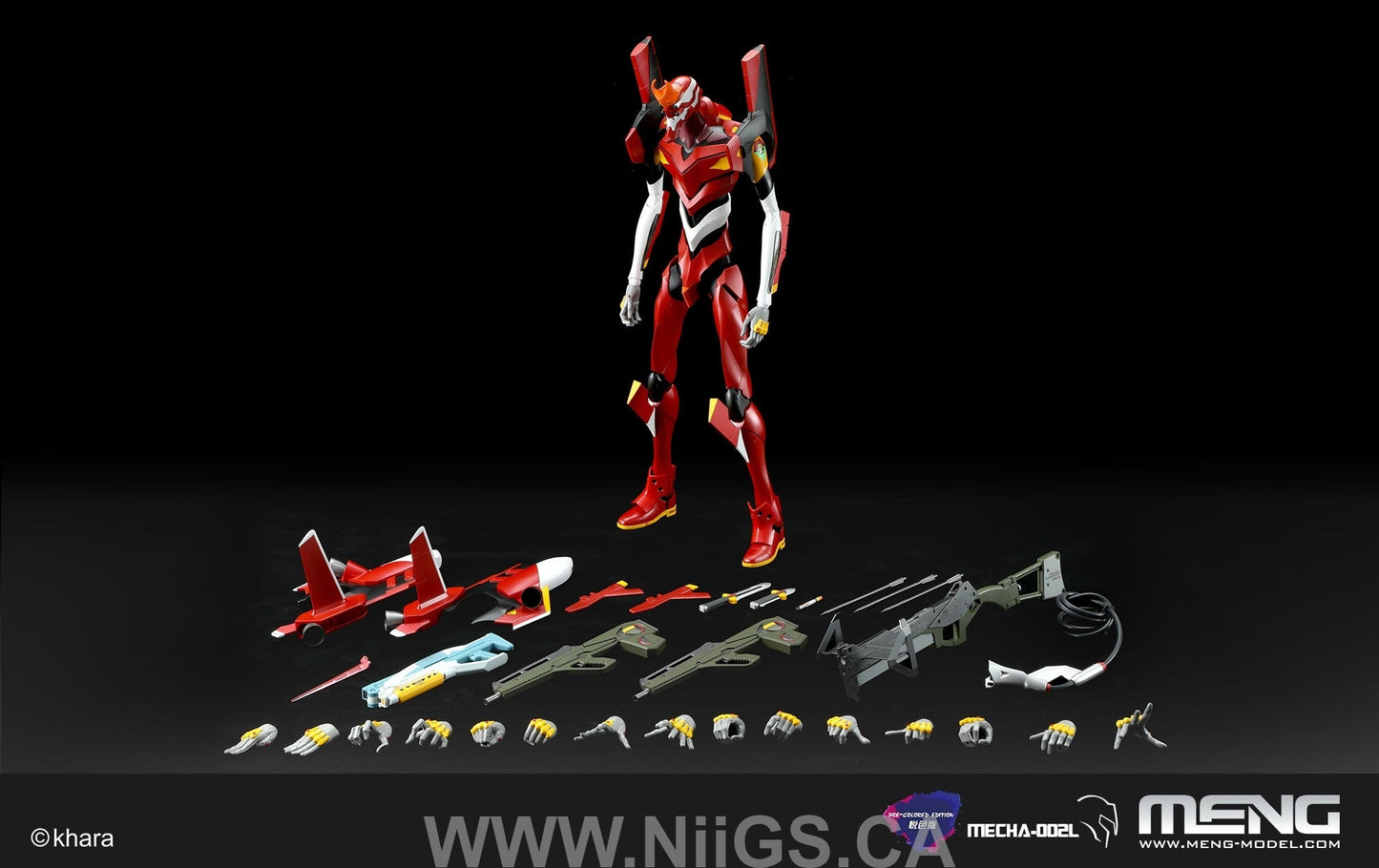 Meng MULTIPURPOSE HUMANOID DECISIVE WEAPON, ARTIFICIAL HUMAN EVANGELION PRODUCTION MODEL-02 (PRE-COLORED EDITION)