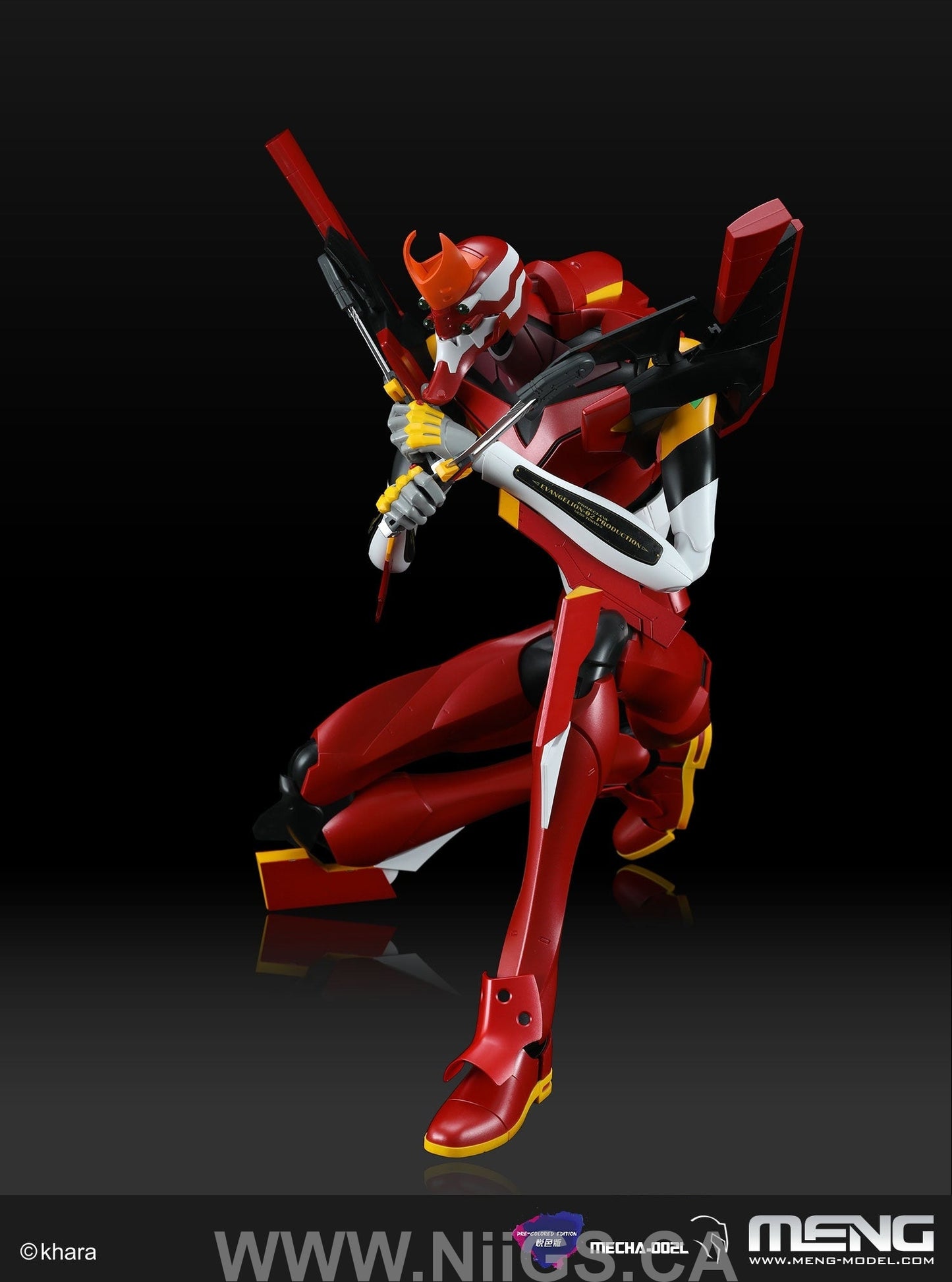 Meng MULTIPURPOSE HUMANOID DECISIVE WEAPON, ARTIFICIAL HUMAN EVANGELION PRODUCTION MODEL-02 (PRE-COLORED EDITION)