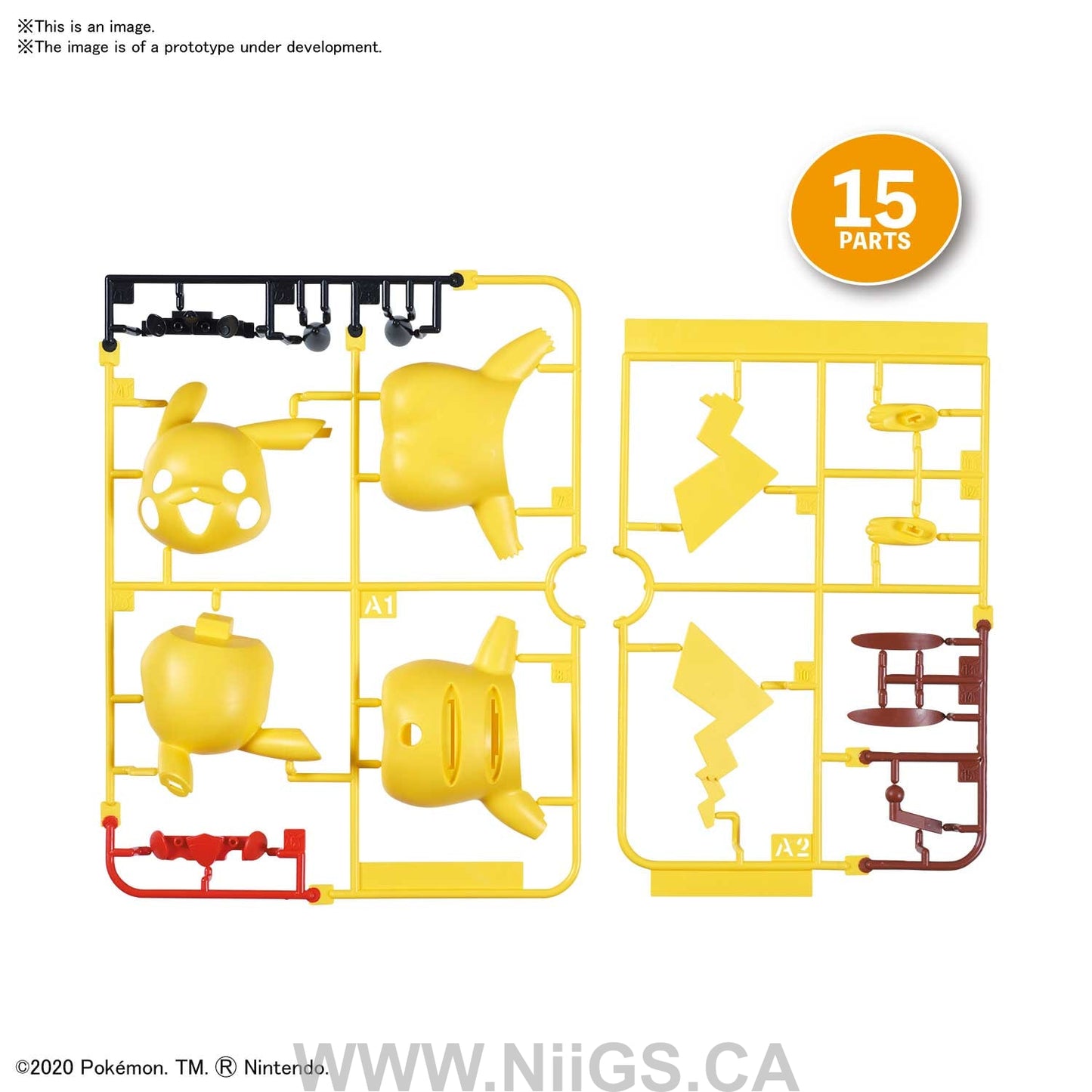 Pokemon Model Kit Quick!! 01 PIKACHU