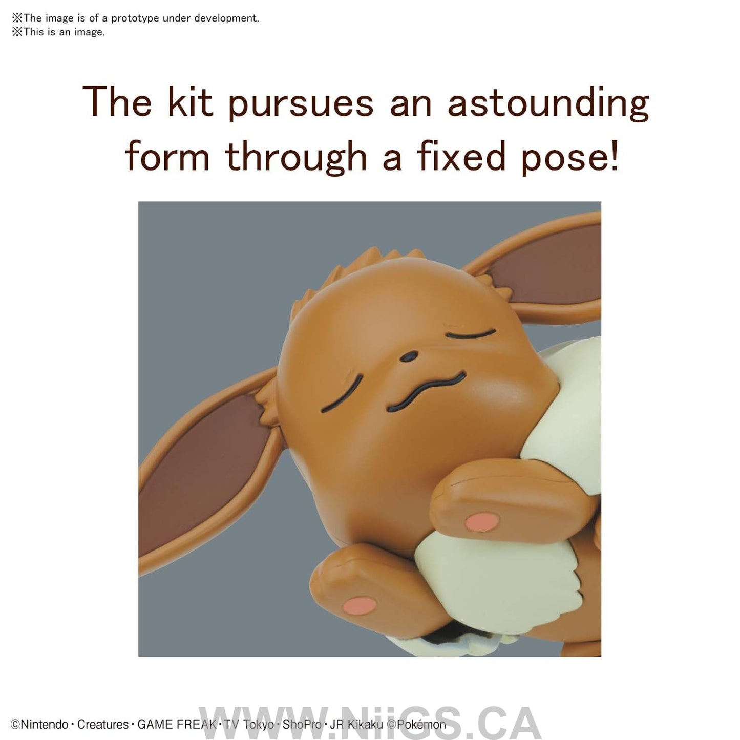 BANDAI Hobby Pokemon Model Kit Quick!! 07 EEVEE (SLEEPING POSE)