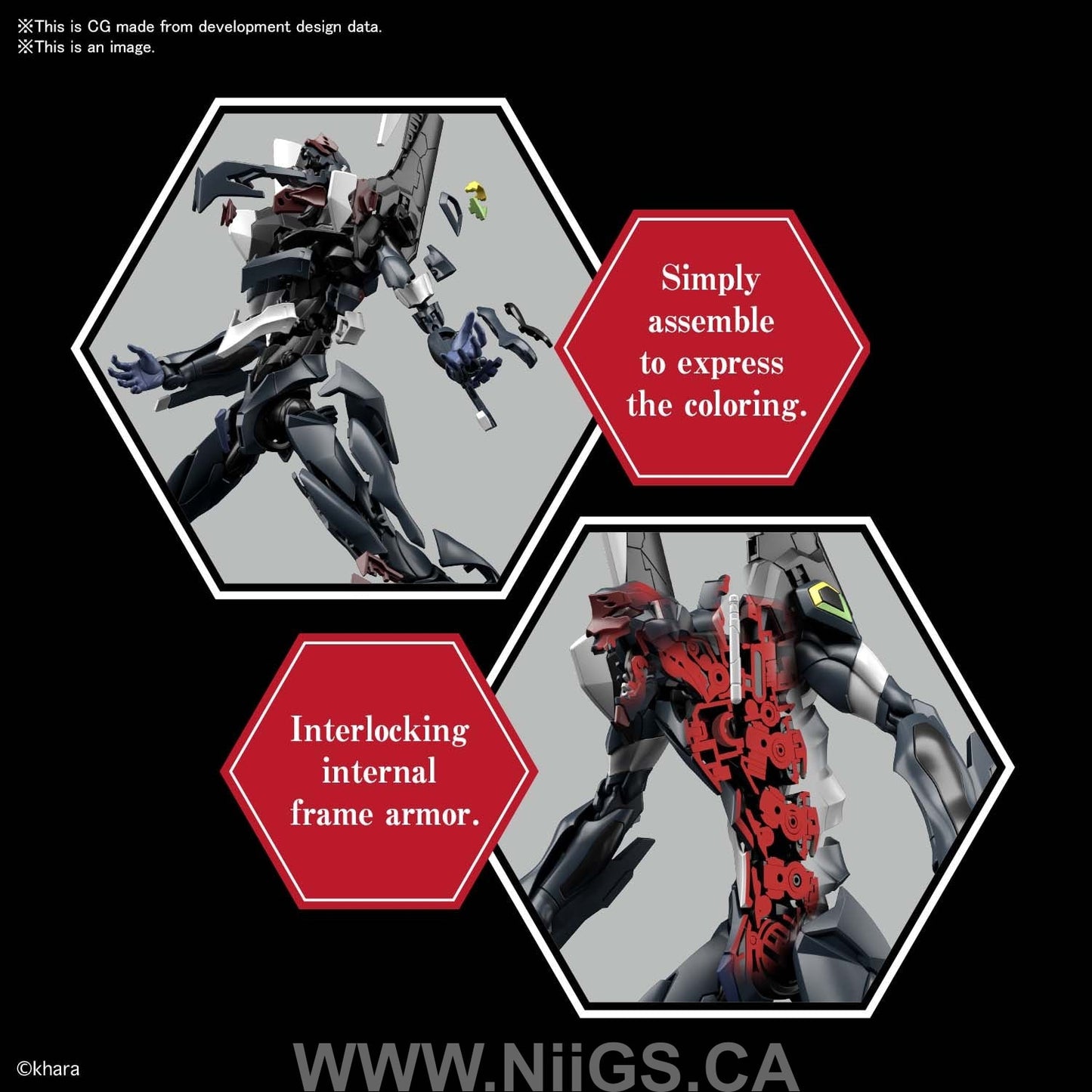 BANDAI Hobby RG Artificial Human Evangelion Unit-03 The Enchanted Shield of Virtue SET