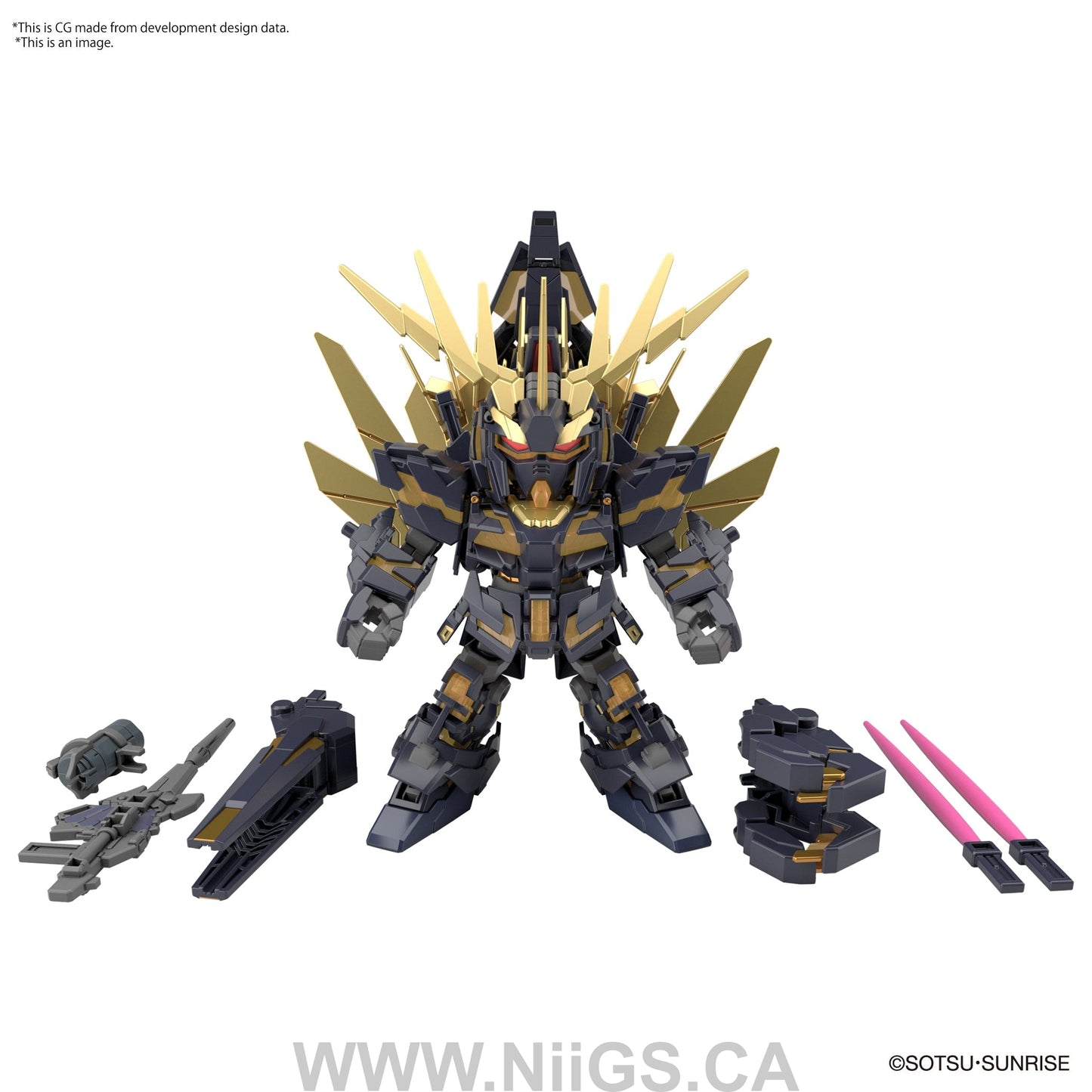 SDCS GUNDAM CROSS SILHOUETTE UNICORN GUNDAM 02 BANSHEE (DESTROY MODE) & BANSHEE NORN PARTS SET