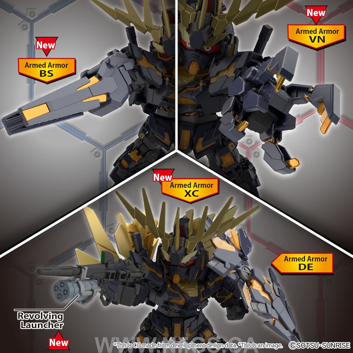 SDCS GUNDAM CROSS SILHOUETTE UNICORN GUNDAM 02 BANSHEE (DESTROY MODE) & BANSHEE NORN PARTS SET