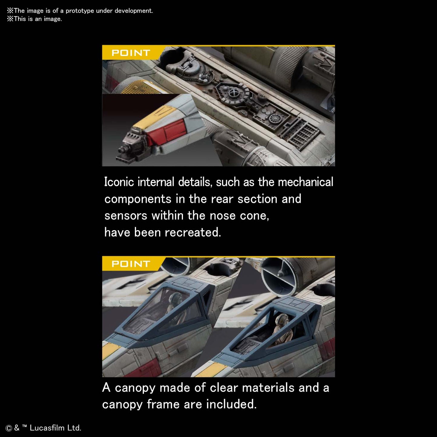 BANDAI 1/72 X-WING STARFIGHTER RED5 (STAR WARS:THE RISE OF SKYWALKER)