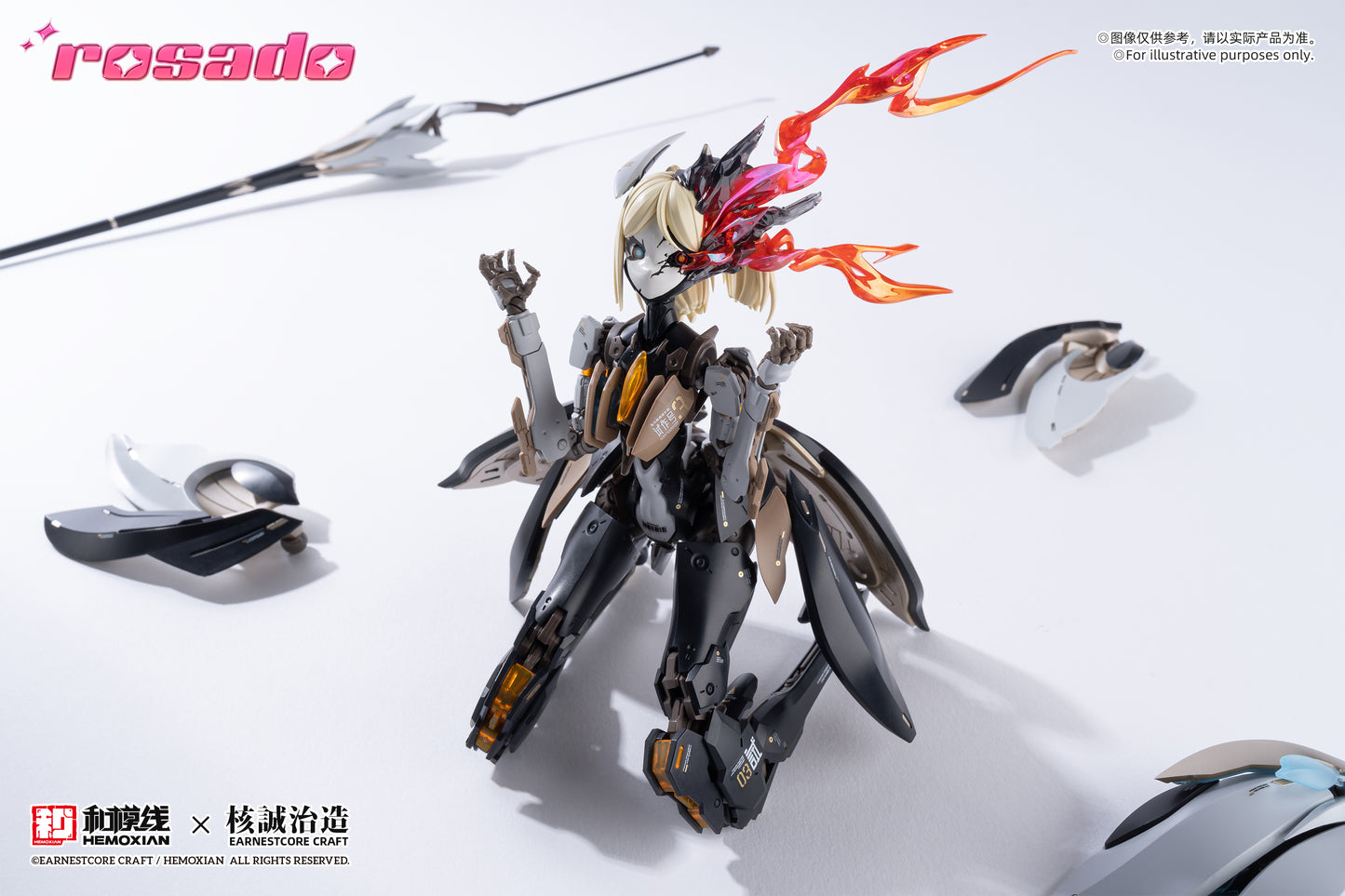 NONZERO STUDIO (Hemoxian) Hemoxian X Earnestcore Craft 1/10 Rosado Starflower Lily MK3