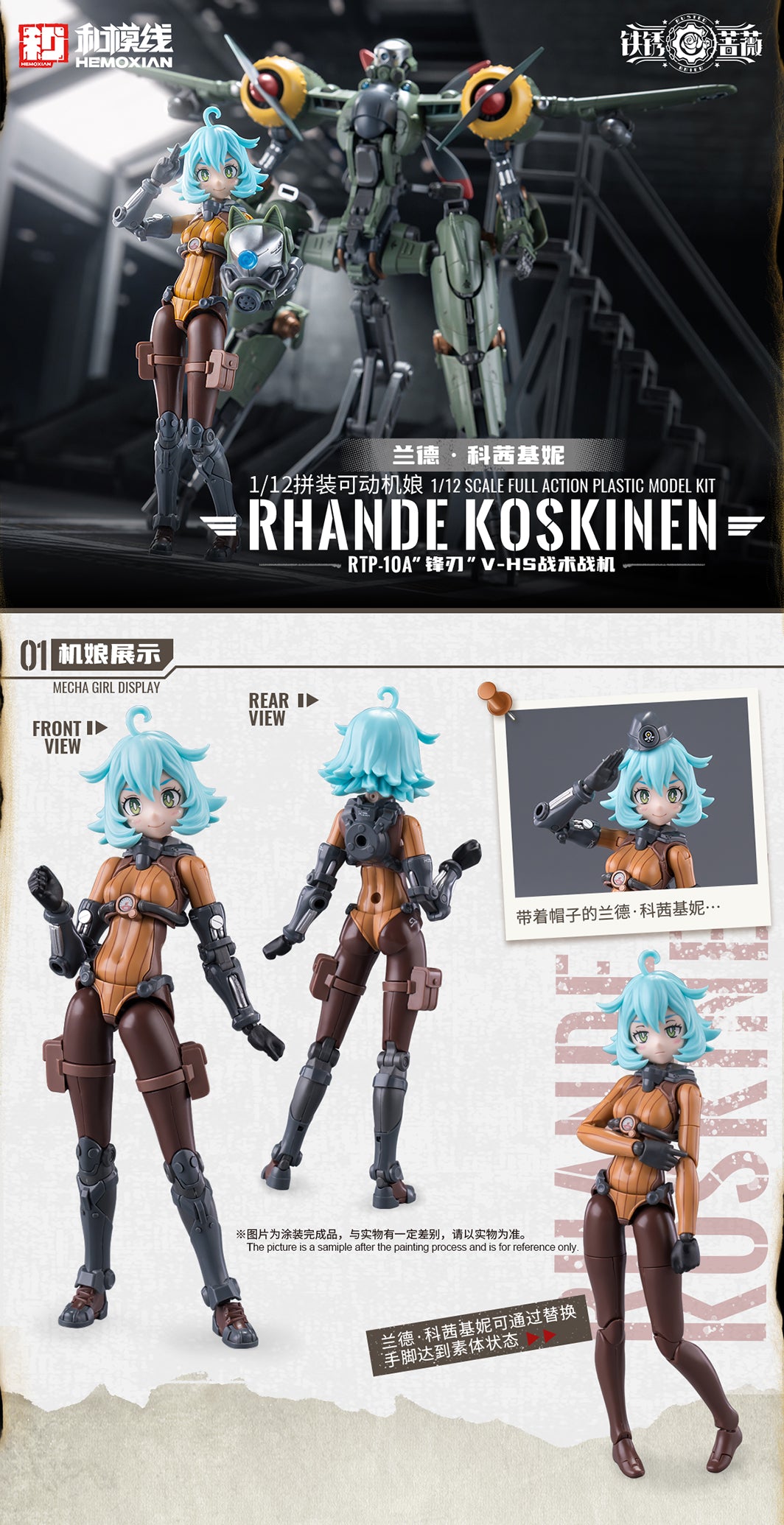 NONZERO STUDIO (Hemoxian) 1/12 Rhande Koskinen Model Kit "RUSTED BRIER"
