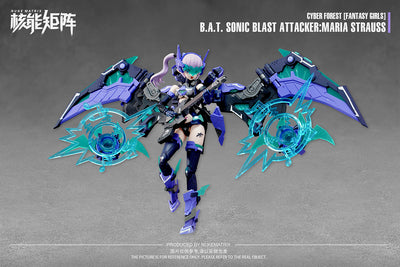 Nuke Matrix 1/12 B.A.T. Sonic Blast Attacker Maria Strauss Model Kit "Cyber Forest [Fantasy Girls]"