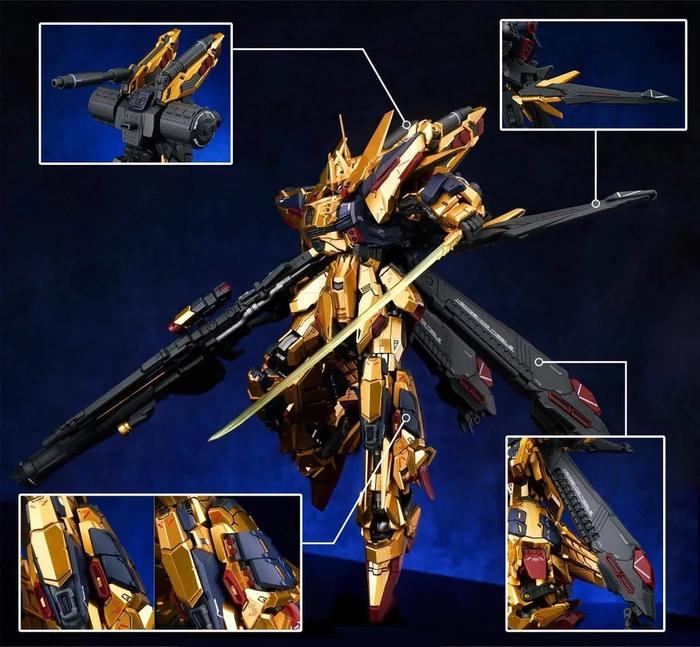 Shenma model 1/100 MG Golden Warrior Metal Frame Model Kit
