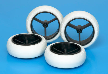 Tamiya 1/32 MINI 4WD Parts Narrow Large Dia. Wheel & White Arched Tires (For Super X & XX Chassis)