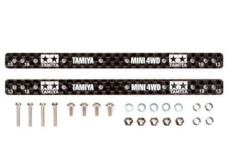 Tamiya 1/32 MINI 4WD Parts HG Carbon Reinforcing Plate for 13/19mm Roller (1.5mm)