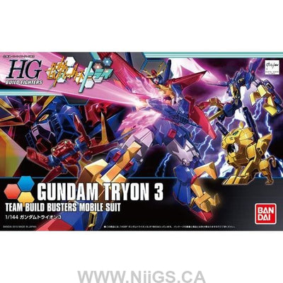 BANDAI Hobby HGBF 1/144 Gundam Tryon 3