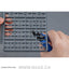 BANDAI Hobby CUSTOMIZE MATERIAL (DECORATION PARTS 1 GRAY)