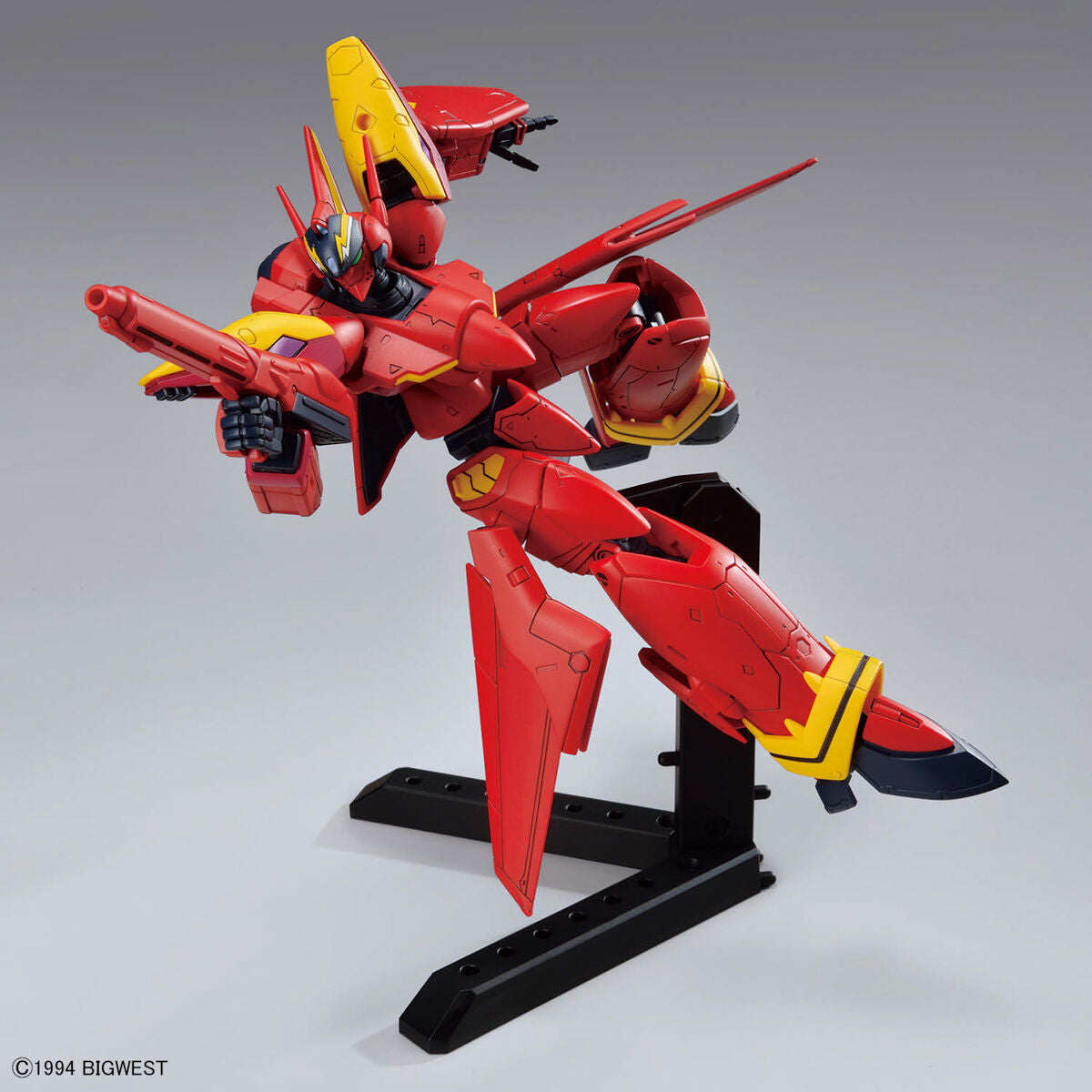 BANDAI Hobby HG 1/100 VF-19 CUSTOM FIRE VALKYRIE WITH SOUND BOOSTER