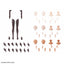 BANDAI Hobby 30MS OPTION BODY PARTS ARM PARTS & LEG PARTS [BROWN]