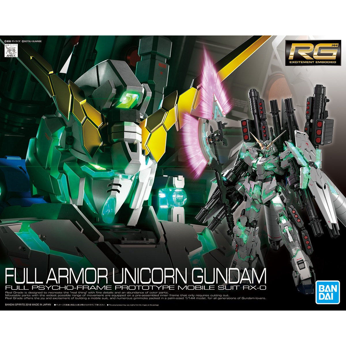 BANDAI Hobby RG 1/144 FULL ARMOR UNICORN GUNDAM