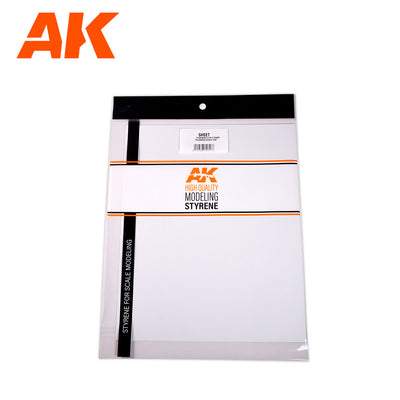AK Interactive Styrene Sheets Set - 0.3, 0.5 & 0.7 mm 245 x 195mm