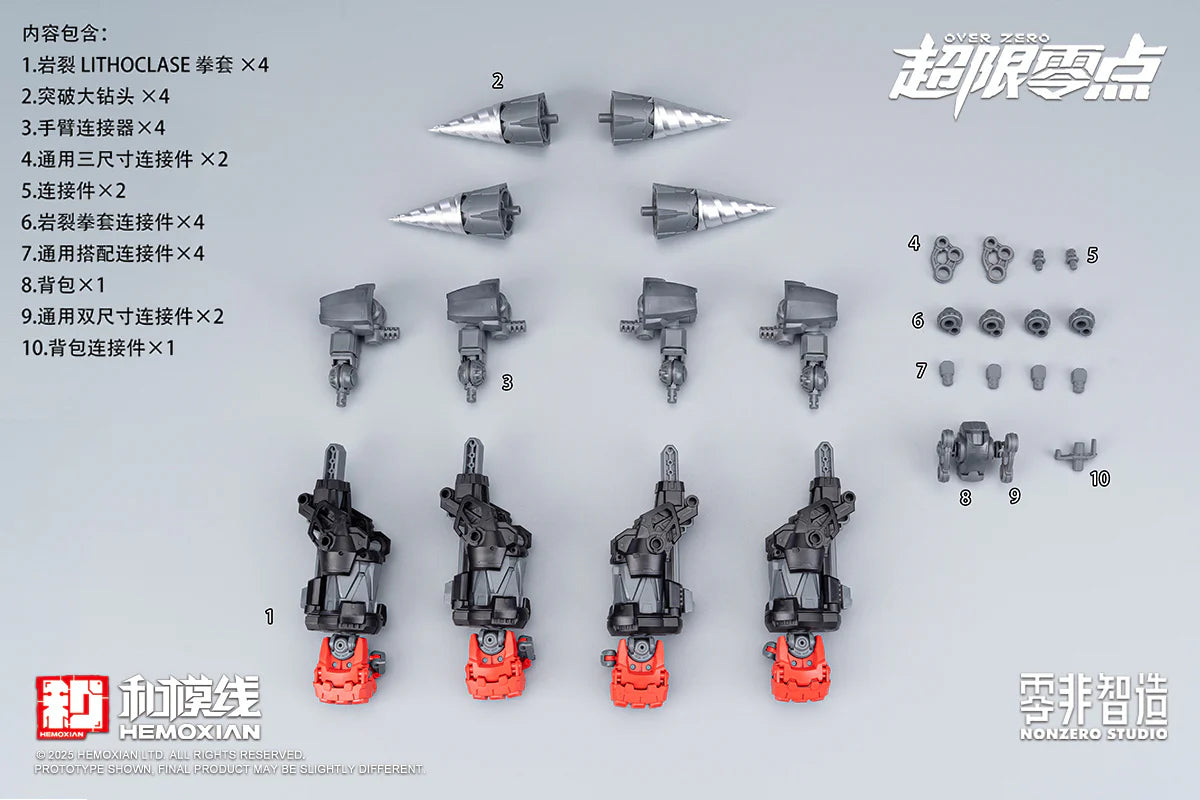 NONZERO STUDIO (Hemoxian) 1/10 Over Zero Series BAKI Accesories package