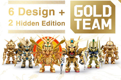 Limited Bandai BNESH QMSV Mini Gold "Gundam
