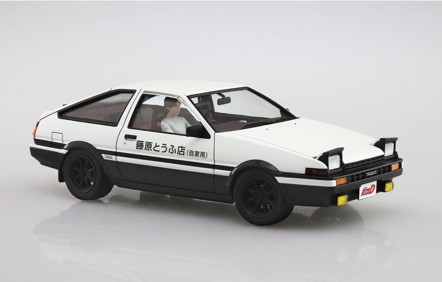 Aoshima 1/24 INITIAL D FUJIWARA TAKUMI AE86 TRUENO (PROJECT-D Ver) w/ Figure