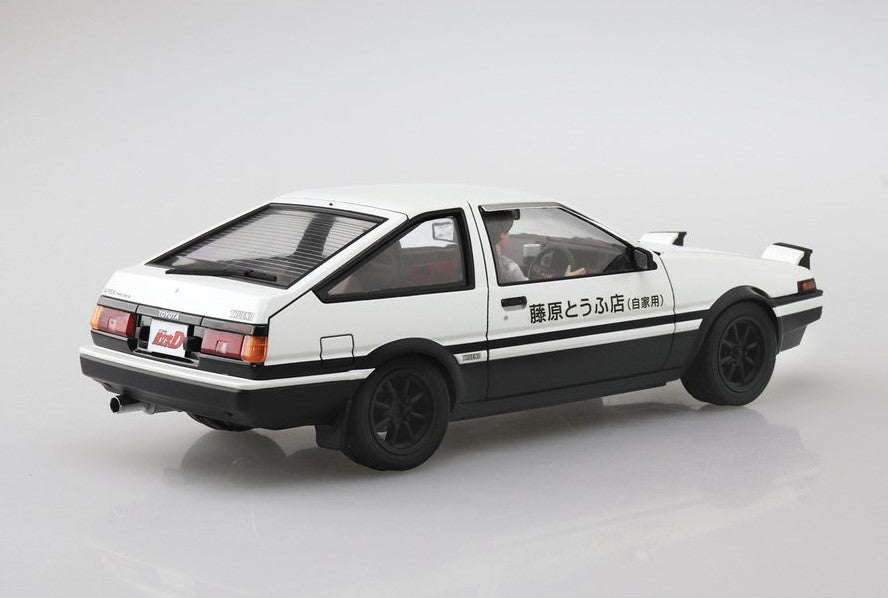 Aoshima 1/24 INITIAL D FUJIWARA TAKUMI AE86 TRUENO (PROJECT-D Ver) w/ Figure