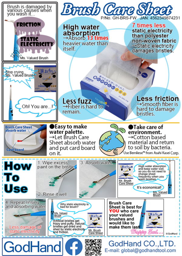 GodHand GodHand - Brush Care Sheet