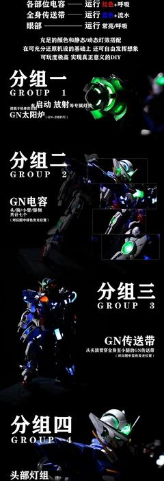 Kosmos PG 1/60 Exia Gundam LED set.