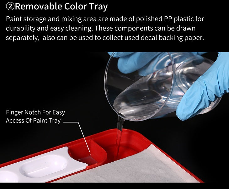 DSPIAE PRO Poseidon Moisturizing Color Mixing Box for Acrylic Paints