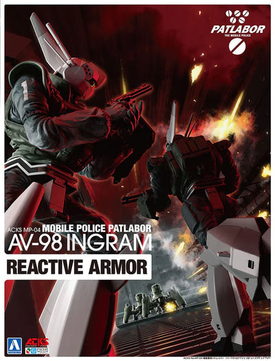 Aoshima 1/43 ACKS MP-04 Mobile Police Patlabor AV-98 Ingram Reactive Armor