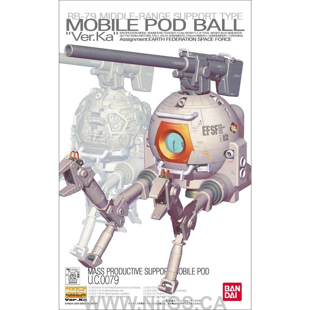 BANDAI Hobby MG RGB-79 Ball Ver. Ka - Nii G Shop