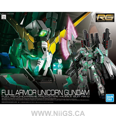BANDAI Hobby RG 1/144 FULL ARMOR UNICORN GUNDAM - Nii G Shop