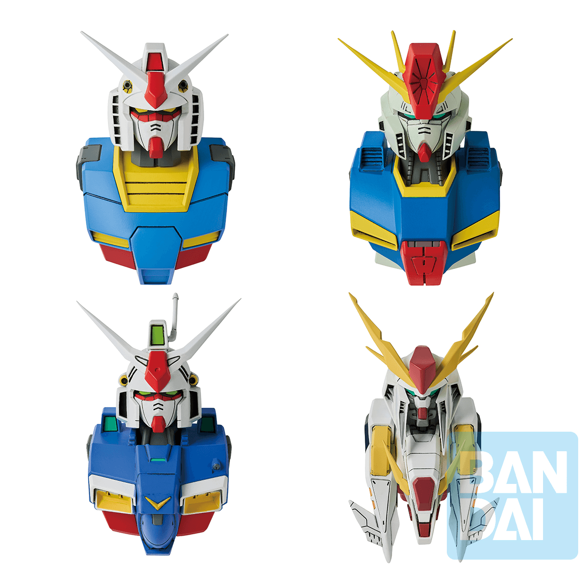Bandai Ichibansho Gundam MS Head Magnet (Universal Century Saga) (BOX OF 4)