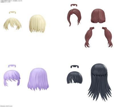 BANDAI HOBBY 30MS OPTION HAIR STYLE PARTS Vol.12 ALL 4 TYPES