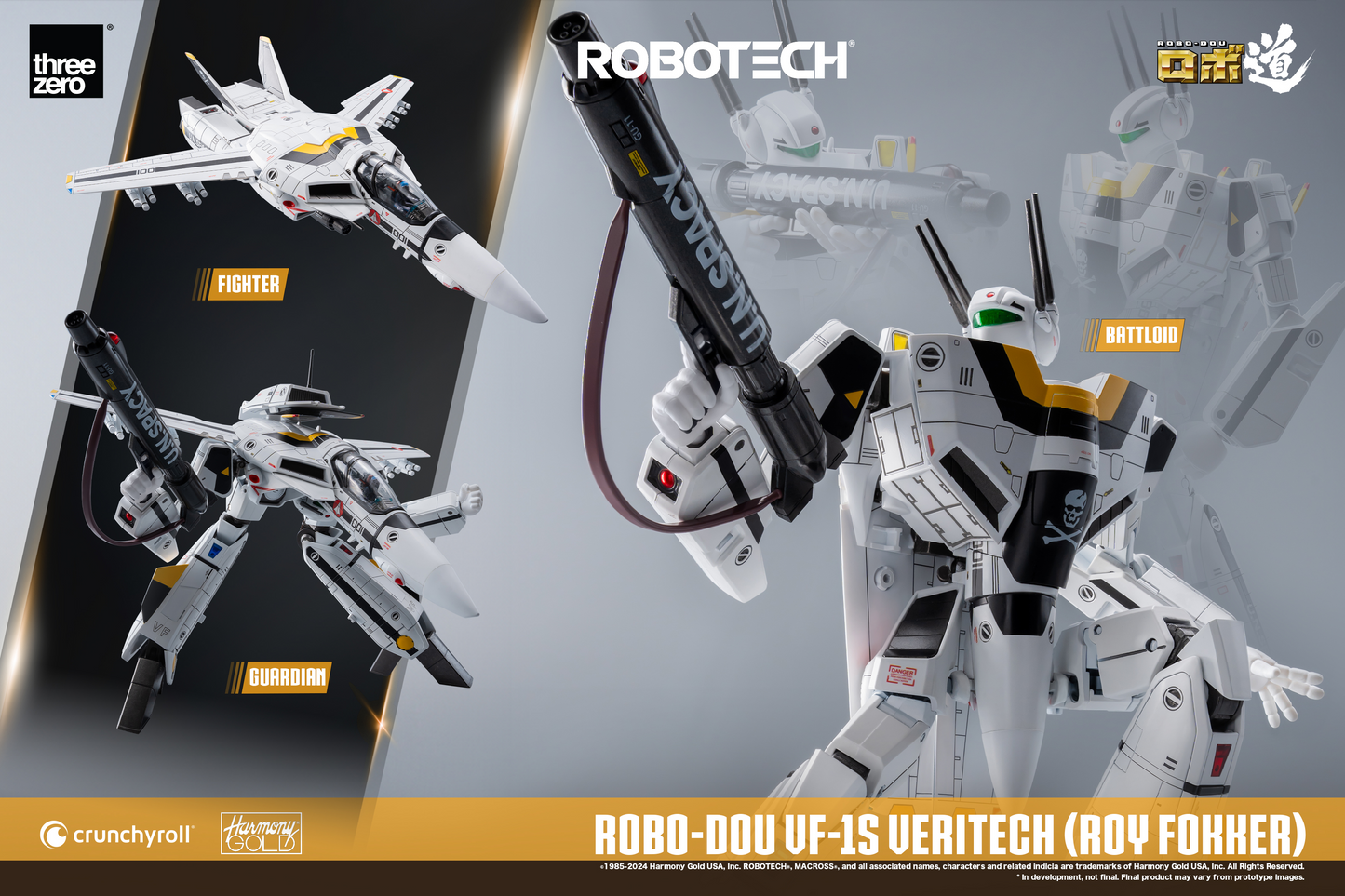 Three Zero ROBO-DOU ROBOTECH VF‐1S Veritech (Roy Fokker)