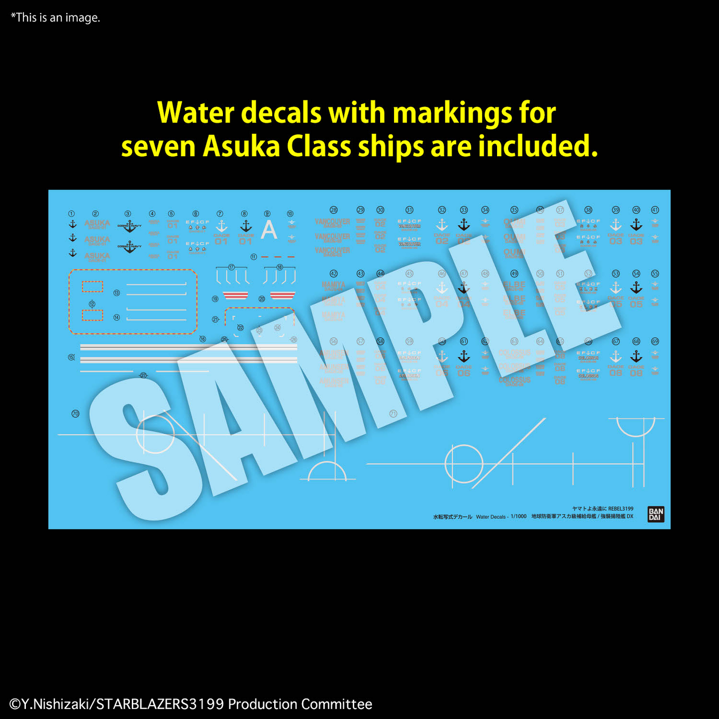 BANDAI Hobby 1/1000 EFCF Asuka Class Fast Combat Support Tender/Amphibious Assault Ship DX