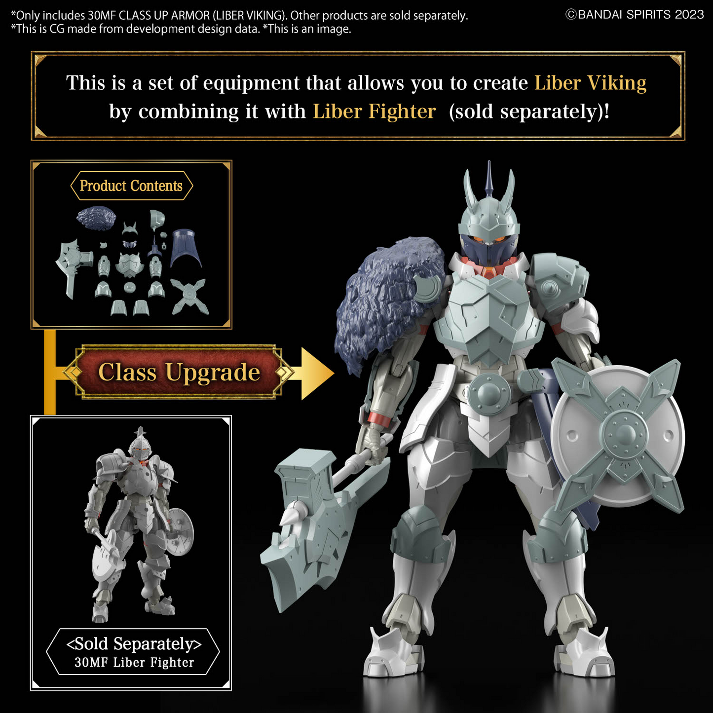 BANDAI Hobby 30MF CLASS UP ARMOR (LIBER VIKING)