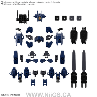 BANDAI HOBBY 30MM 1/144 OPTION PARTS SET 25 (FULL ARMOR UNIT 3/MULTI-JOINT)
