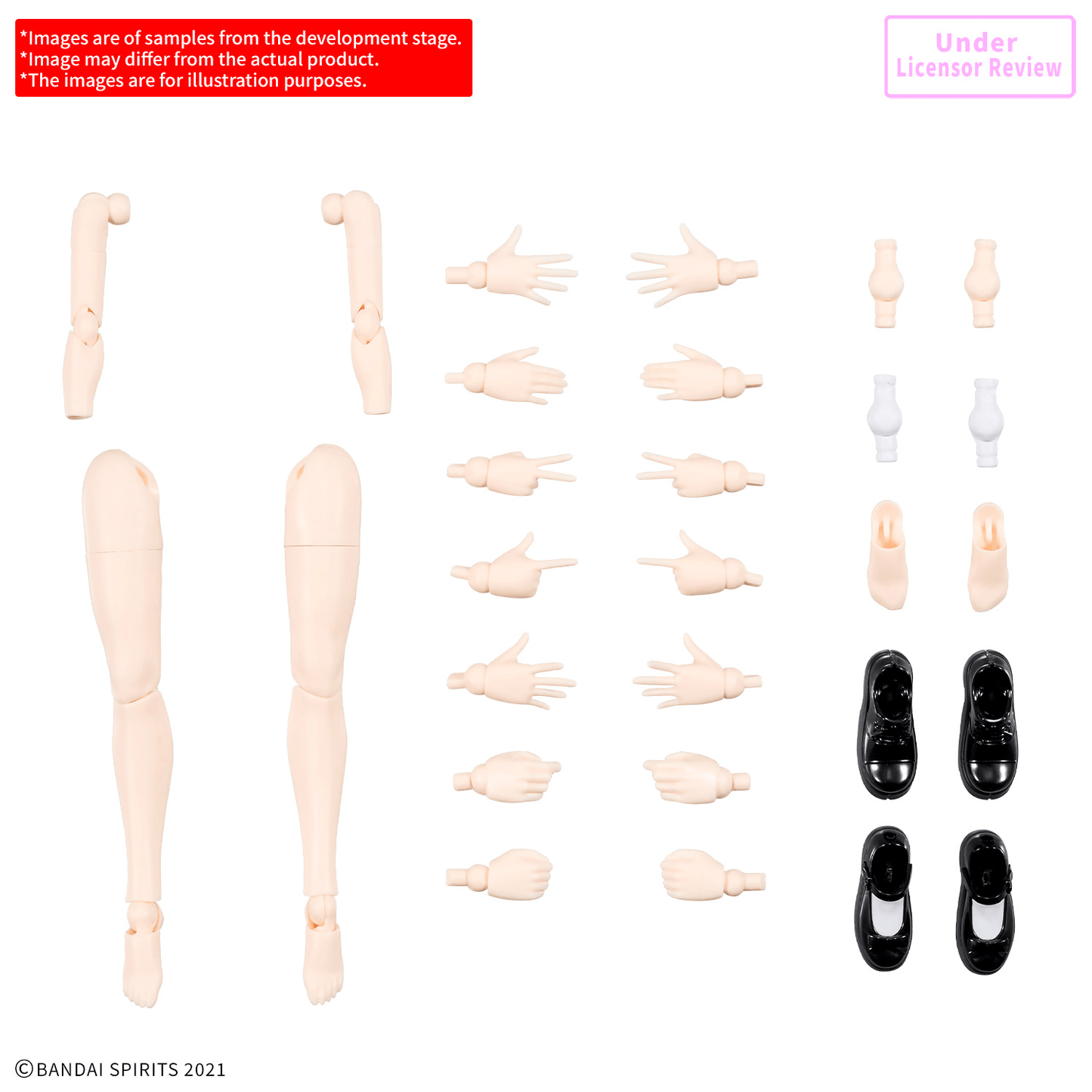 BANDAI HOBBY 30MS OPTION BODY PARTS ARM PARTS & LEG PARTS S [COLOR B]