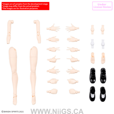 BANDAI HOBBY 30MS OPTION BODY PARTS ARM PARTS & LEG PARTS S [COLOR B]