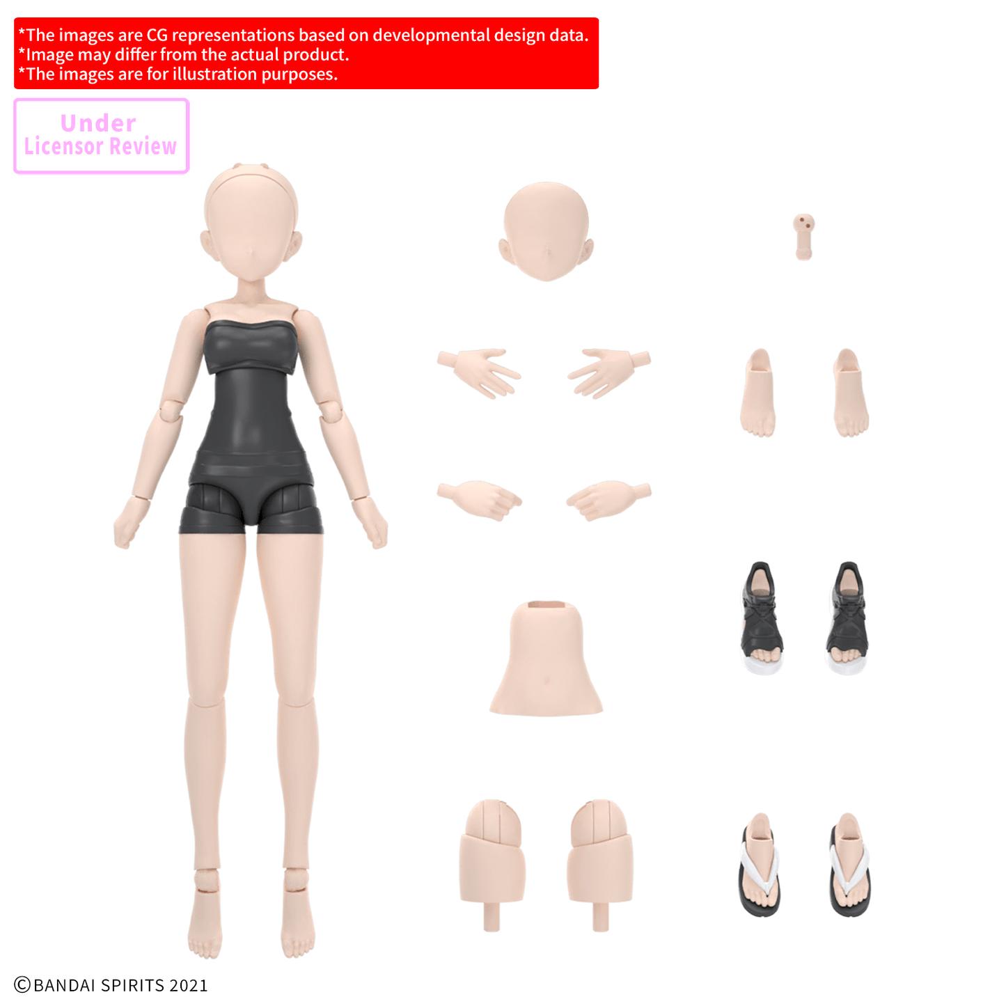 BANDAI HOBBY 30MS OPTION BODY PARTS ATELIER BASE BODY 01 ［COLOR A］
