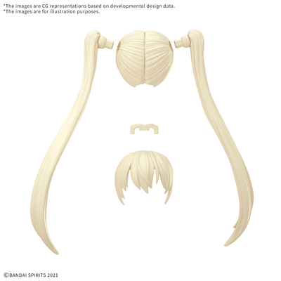 BANDAI HOBBY 30MS OPTION HAIR STYLE PARTS Vol.13 ALL 4 TYPES