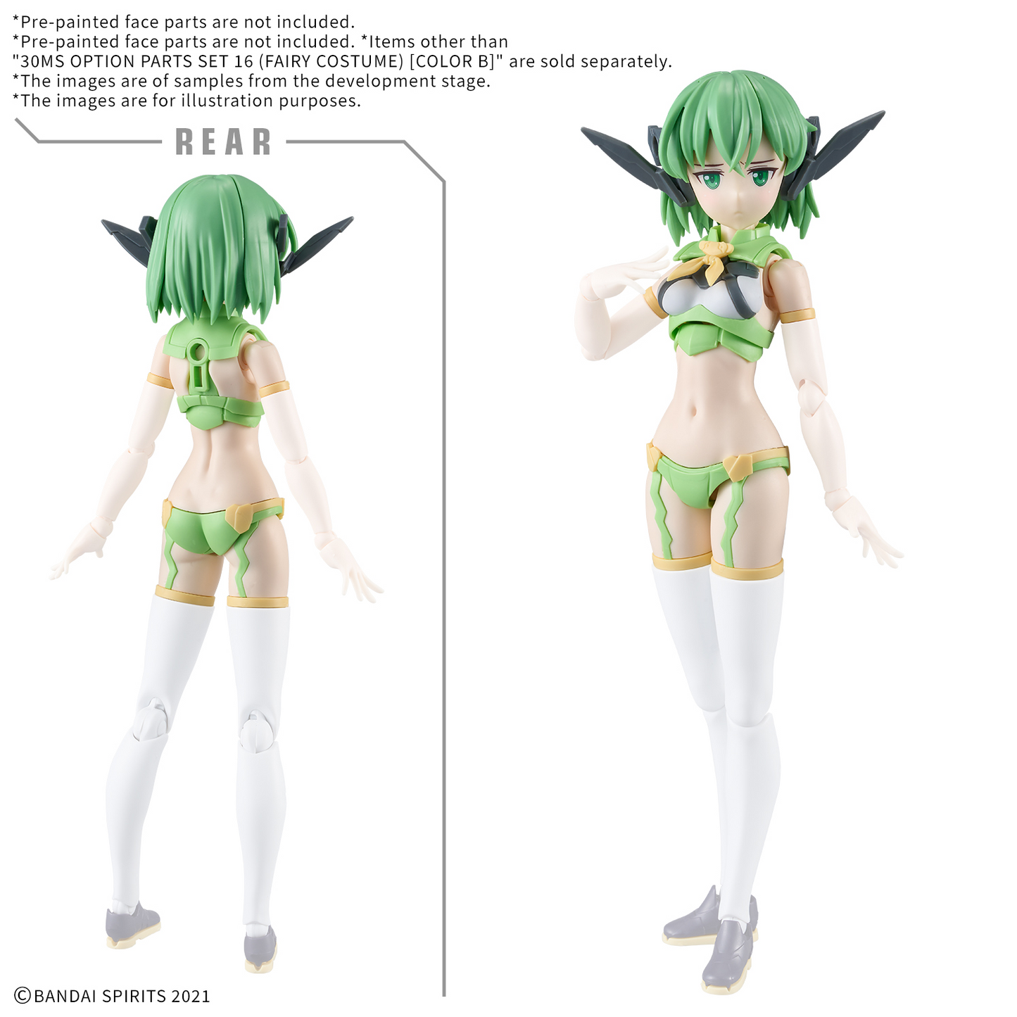 BANDAI HOBBY 30MS OPTION PARTS SET 16 (FAIRY COSTUME) [COLOR B]